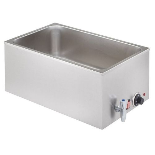 Bain marie ECO GN 1/1 - 150 mm, med avløpskran | GASTROHERO GERMANY | GH-BM-ECO1/1A | GHXWH | 010154