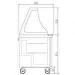 Saladette US Range 1200 - 2/0 | B1295xD840xH1390mm | CORECO Spain | GHXWWAC | GH-SDTP-48-18-LGL | 056018