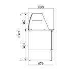 Kjølebuffet 2 dører | B900xD700xH850/1310mm | CombiSteel 7950.0400 | COXKWE | 056035