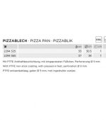 Pizzapanne perforert Ø33cm og Ø37cm | NON-STICK | HORECAEU | 202909