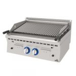 Lavasteinsgrill | Gass dobbel | 9,3kW | Piezo-tenning | B600xD600xH300mm | Atalay E ALI-660 | 251798