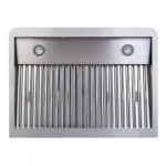 Avtrekkshette komplett med motor + LED-belysning | 1530m3 per time | B900xD560xH250mm | CombiSteel 7227.0005 | COXEHB | 258962