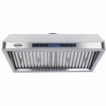 Avtrekkshette komplett med motor + LED-belysning | 1530m3 per time | B900xD560xH250mm | CombiSteel 7227.0005 | COXEHB | 258962