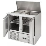 Saladette 2 dører med lokk | B900xD700xH877mm | HORECAEU | GH-SH900 | GHXAAD | 283310