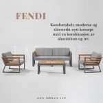 Fendi aluminium sittegruppe | TABBURE | 287201