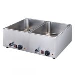 Bain marie ECO GN 2/1 - 150 mm, med avløpskran | GASTROHERO GERMANY | GH-BM-ECO2/1 | GHXWHA | 293972