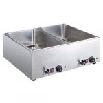 Bain marie ECO GN 2/1 - 150 mm, med avløpskran | GASTROHERO GERMANY | GH-BM-ECO2/1 | GHXWHA | 293972