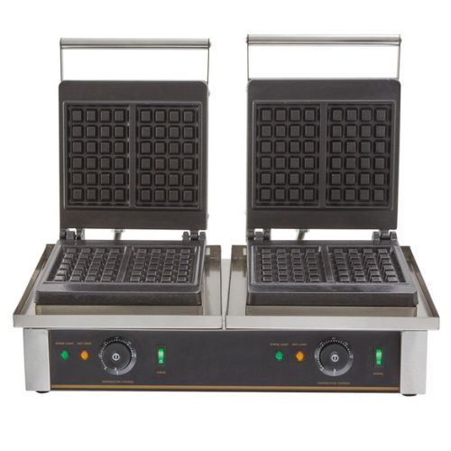 Dobbelt Profesjonelle Vaffeljern Eco 2 x 2 belgiske vafler | 230V | B630xD420xH225mm | GASTROHERO GERMANY | GH-FY-2202 | GHXWHB | 294042