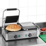 Elektrisk kontaktgrill ECO 2 x 1,8 kW, rillet | B570xD410xH210mm | HORECAEU | GHXFWA | GH-EKG-ECO228R | 293642