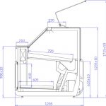 Kjøledisk Jumbo 130 | B1350xD1205xH1235mm | IGLOO | GHXWWWC | GH-JMB130_9003_02 | 297714