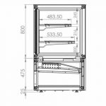 Kjølemonter 750 Liter | +2/+10°C | 3 hyller | B2000xD780xH1300mm | CombiSteel 7489.5470 | COXKACC | 302194