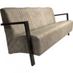 Lounge sofa Pera-Vintage med armlener i metall | A&S Germany | ASXWDD | G.1012.1063 | 310433