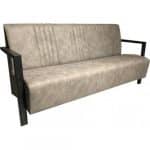 Lounge sofa Pera-Vintage med armlener i metall | A&S Germany | ASXWDD | G.1012.1063 | 310433