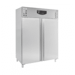 2 dørs rustfri fryseskap 1410 liter | B1480xD830xH2010mm | Combisteel 7450.0078