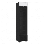 REFRIGERATOR 1 GLASS DOOR BLACK 232L *TRANSPORT ON REQUEST* 7464.02