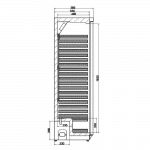 Kjøleskap rustfri 350 liter | B600xD585xH1850mm | CombiSteel 7450.0556