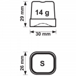 Isbitmaskin 20KG/24H | B355xD404xH590mm | Combisteel 7453.0002