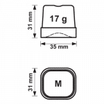 Isbitmaskin 25KG/24H | B390xD517xH625mm| Combisteel 7453.0004