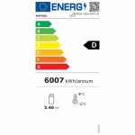 Vegg kjøledisk | JAMIE | Svart | +2 °C/+4 °C | 5 hyller | 2,3 kW | B1935xD665xH1920mm | CombiSteel 7350.0060 | COXE0HC | 321937