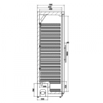 Kjøleskap med 1 dør | 350 liter | B600xD585xH1855mm | Combisteel 7450.0557